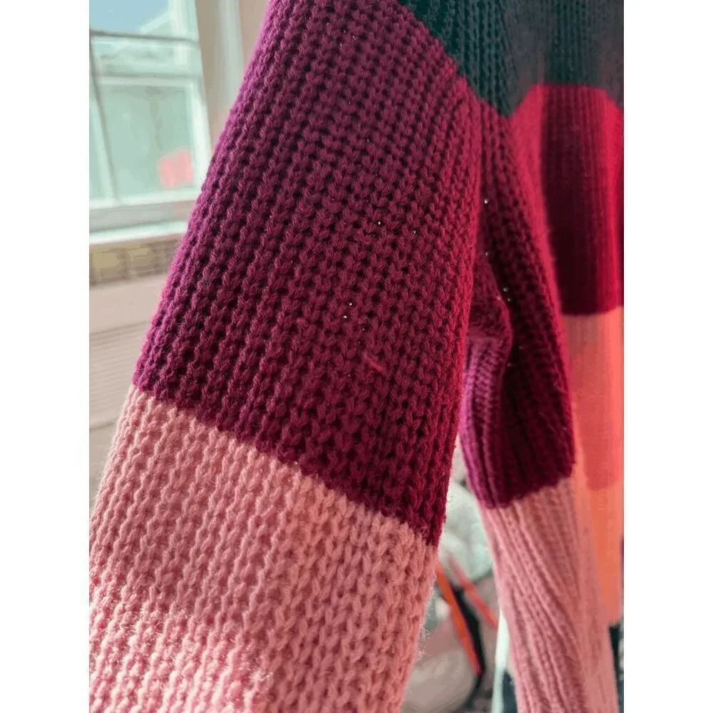 Lane Bryant Curvy Colorblock Knit Sweater